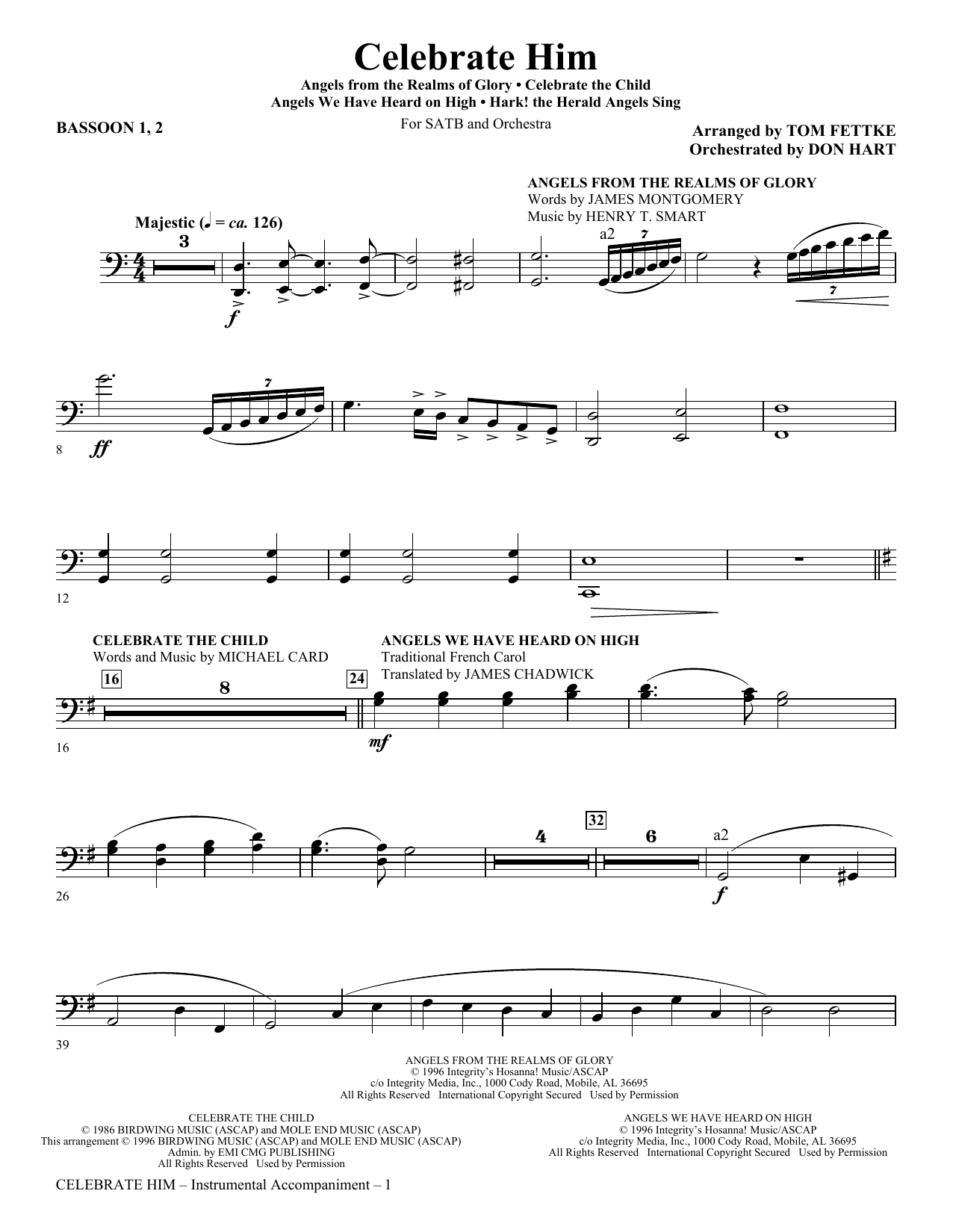 Celebrate Him (Medley) – Bassoon 1,2 Celebrate Him (Medley) – Bassoon 1,2