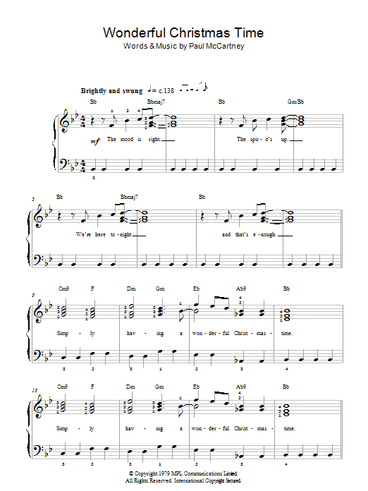 Wonderful Christmastime Wonderful Christmastime