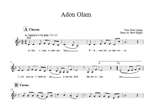 Adon Olam Adon Olam
