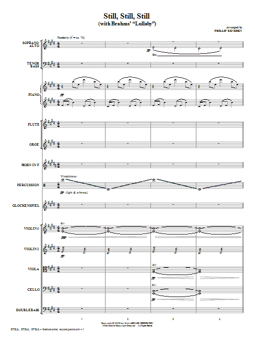 Still, Still, Still (with Brahms’ Lullaby) – Full Score Still, Still, Still (with Brahms’ Lullaby) – Full Score