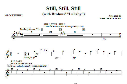 Still, Still, Still (with Brahms’ Lullaby) – Glockenspiel Still, Still, Still (with Brahms’ Lullaby) – Glockenspiel