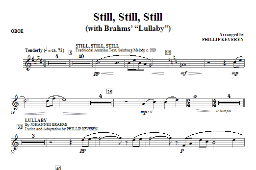 Still, Still, Still (with Brahms’ Lullaby) – Oboe Still, Still, Still (with Brahms’ Lullaby) – Oboe