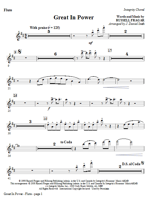 Great In Power – Flute Great In Power – Flute