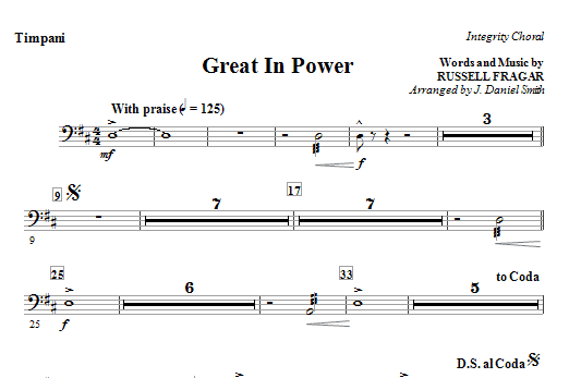 Great In Power – Timpani Great In Power – Timpani