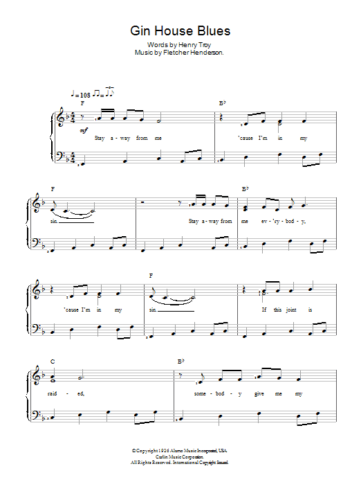 Gin House Blues Gin House Blues