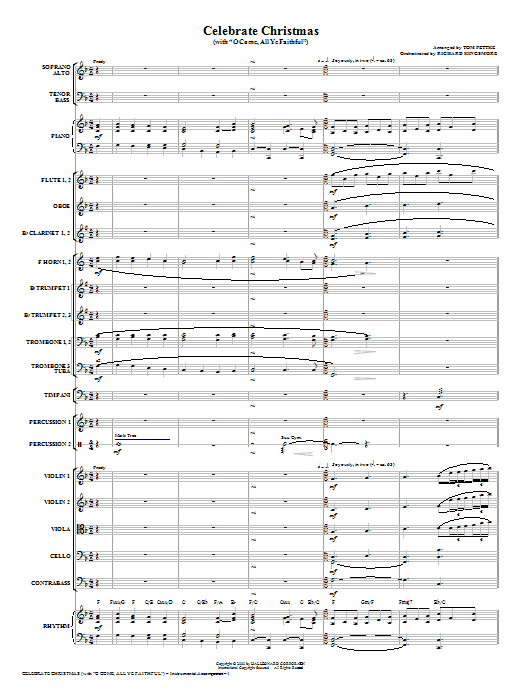 Celebrate Christmas (with O Come, All Ye Faithful) – Full Score Celebrate Christmas (with O Come, All Ye Faithful) – Full Score