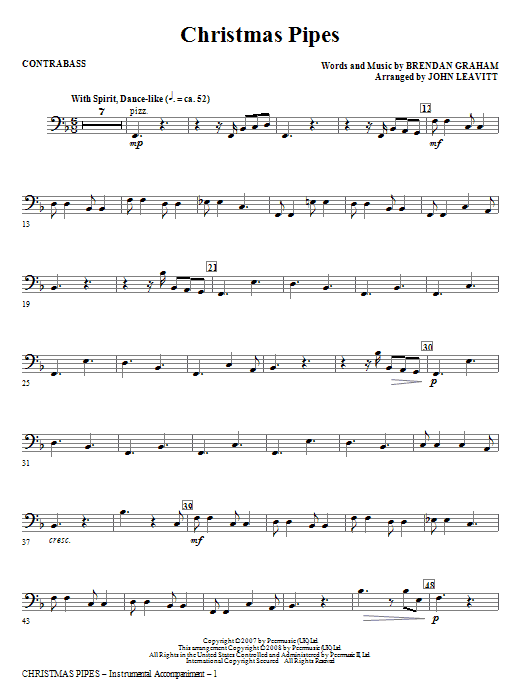 Christmas Pipes – Contrabass Christmas Pipes – Contrabass