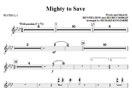 Mighty To Save – Flute 1 & 2 Mighty To Save – Flute 1 & 2