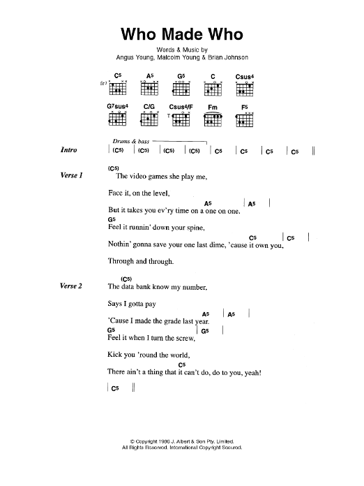 Who Made Who Who Made Who
