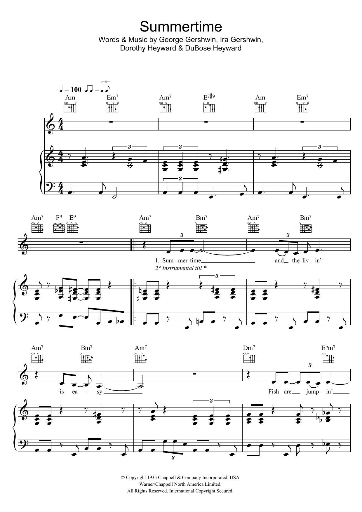 Summertime (from Porgy And Bess) Summertime (from Porgy And Bess)