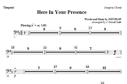 Here In Your Presence – Timpani Here In Your Presence – Timpani