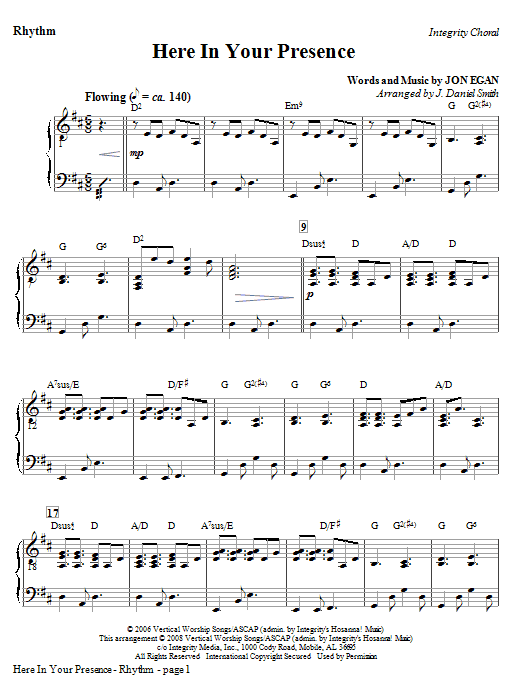 Here In Your Presence – Rhythm Here In Your Presence – Rhythm