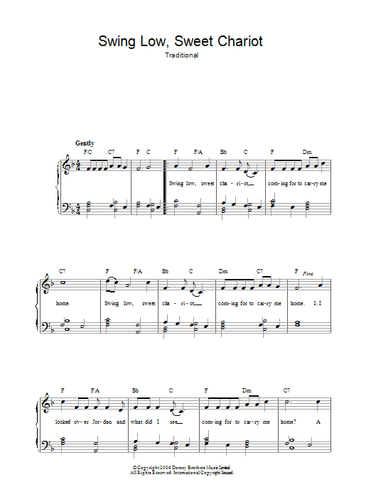 Swing Low, Sweet Chariot Swing Low, Sweet Chariot