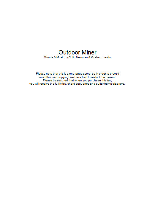 Outdoor Miner Outdoor Miner