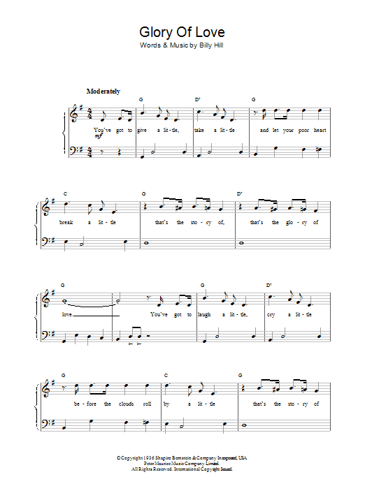 The Glory Of Love The Glory Of Love