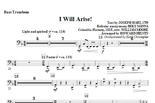 I Will Arise! – Bass Trombone I Will Arise! – Bass Trombone
