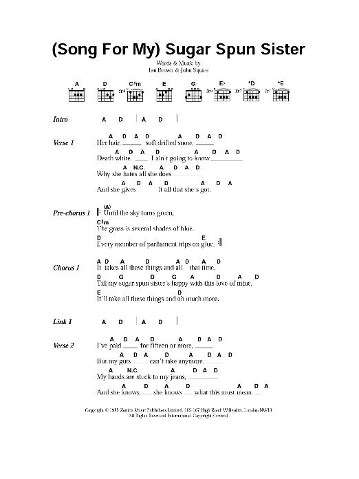 (Song For My) Sugar Spun Sister (Song For My) Sugar Spun Sister