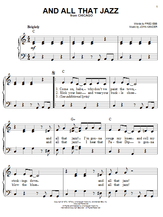 And All That Jazz And All That Jazz