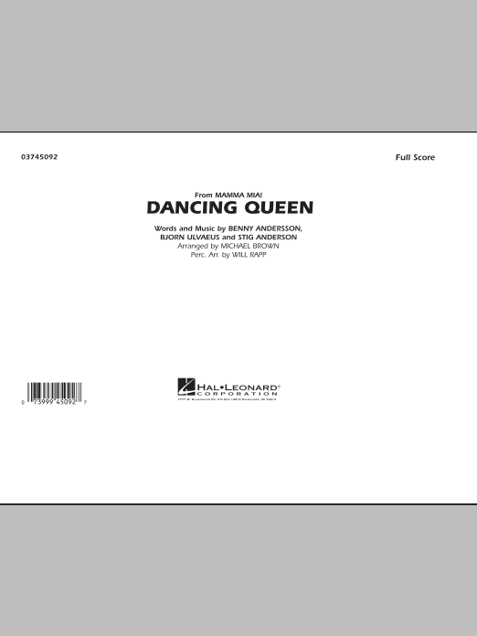 Dancing Queen (from “Mamma Mia!”) – Full Score Dancing Queen (from “Mamma Mia!”) – Full Score