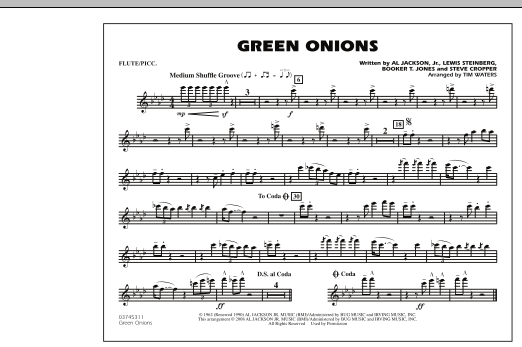 Green Onions – Flute/Piccolo Green Onions – Flute/Piccolo