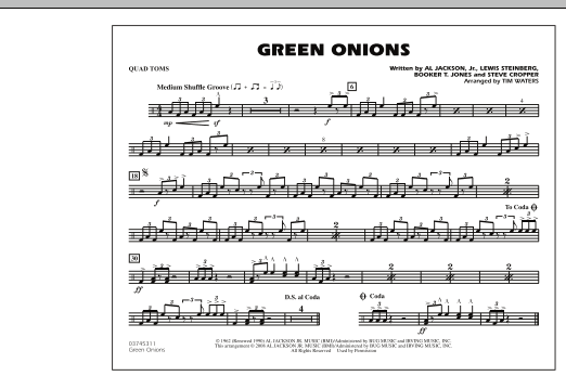 Green Onions – Quad Toms Green Onions – Quad Toms