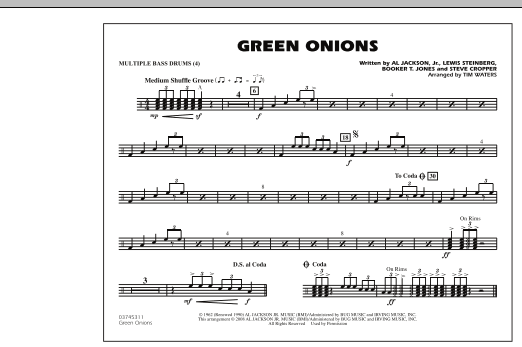 Green Onions – Multiple Bass Drums Green Onions – Multiple Bass Drums