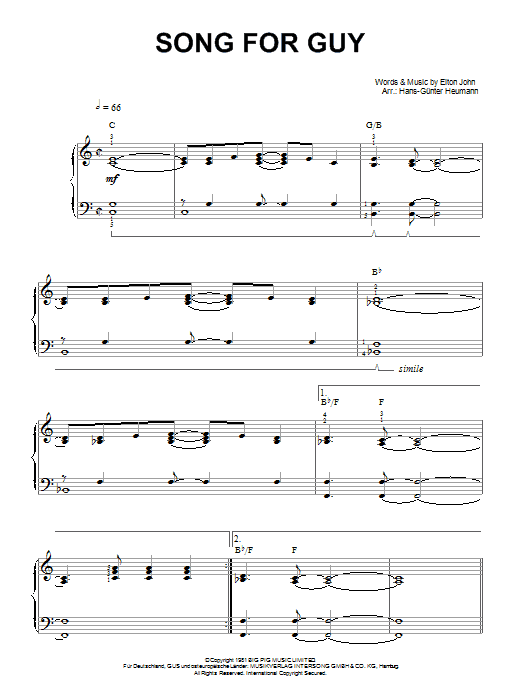 Song For Guy Song For Guy