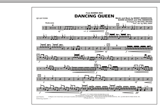 Dancing Queen (from “Mamma Mia!”) – Quad Toms Dancing Queen (from “Mamma Mia!”) – Quad Toms