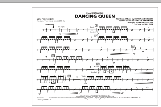 Dancing Queen (from “Mamma Mia!”) – Aux Percussion Dancing Queen (from “Mamma Mia!”) – Aux Percussion