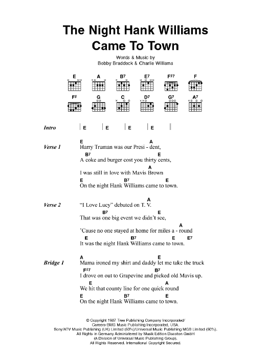 The Night Hank Williams Came To Town The Night Hank Williams Came To Town