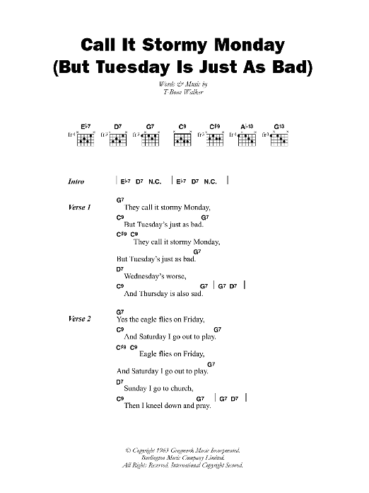 Call It Stormy Monday (But Tuesday Is Just As Bad) Call It Stormy Monday (But Tuesday Is Just As Bad)