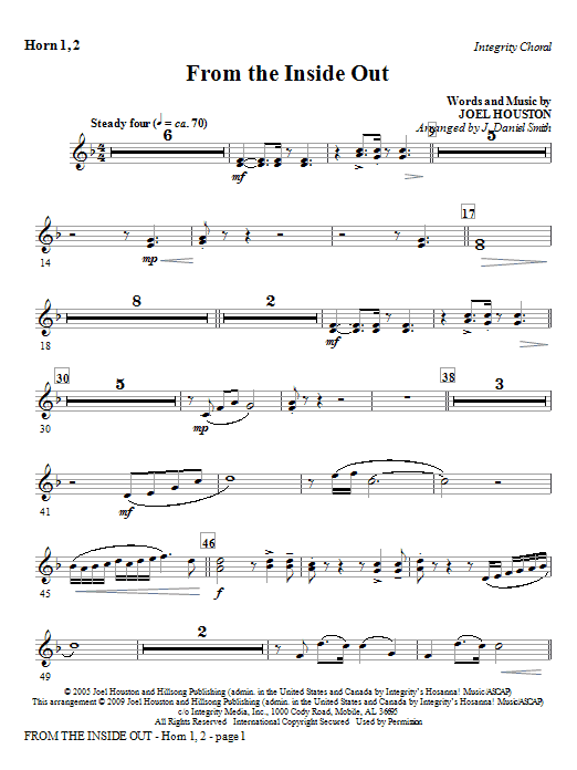 From the Inside Out – Horn 1 & 2 From the Inside Out – Horn 1 & 2