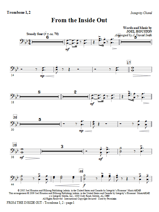 From the Inside Out – Trombone 1,2 From the Inside Out – Trombone 1,2