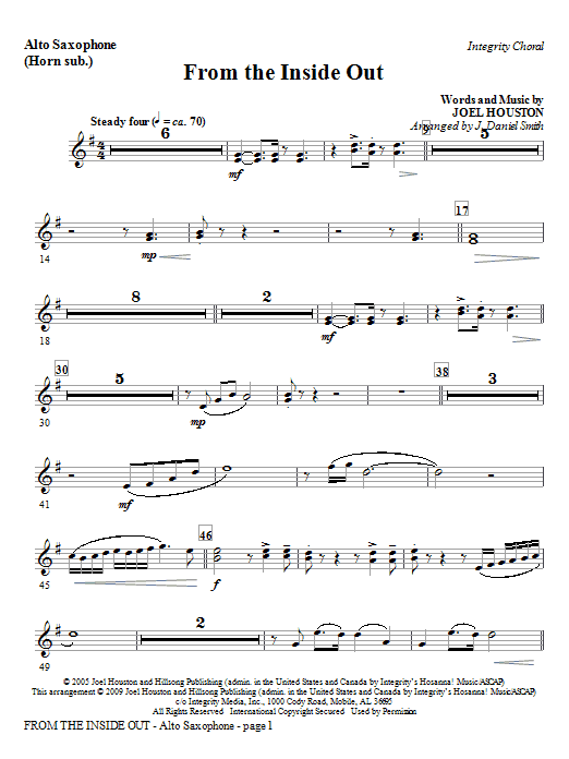 From the Inside Out – Tenor Sax (Trombone 2 sub) From the Inside Out – Tenor Sax (Trombone 2 sub)
