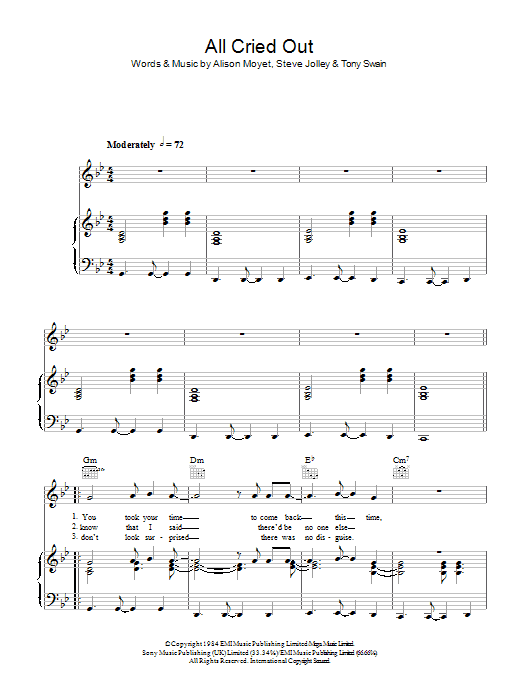 All Cried Out All Cried Out