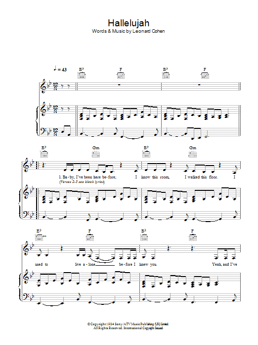 Hallelujah (live version) Hallelujah (live version)