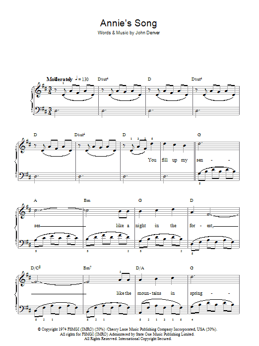 Annie’s Song Annie’s Song
