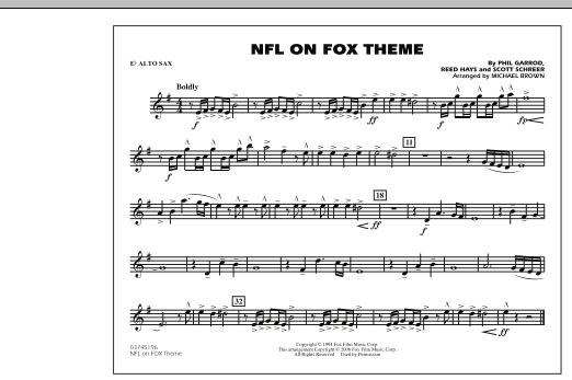 NFL On Fox – Eb Alto Sax NFL On Fox – Eb Alto Sax