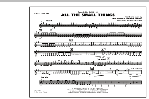 All The Small Things – Eb Baritone Sax All The Small Things – Eb Baritone Sax