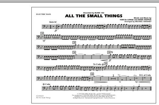 All The Small Things – Electric Bass All The Small Things – Electric Bass