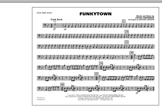 Funkytown – Electric Bass Funkytown – Electric Bass