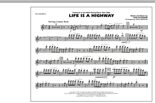 Life Is A Highway – Flute/Piccolo Life Is A Highway – Flute/Piccolo