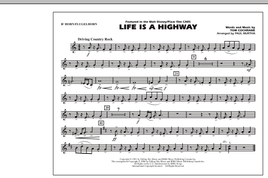Life Is A Highway – Bb Horn/Flugelhorn Life Is A Highway – Bb Horn/Flugelhorn
