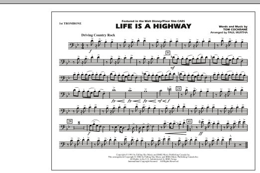 Life Is A Highway – 1st Trombone Life Is A Highway – 1st Trombone