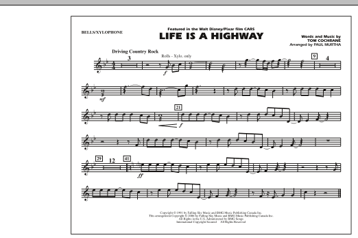 Life Is A Highway – Bells/Xylophone Life Is A Highway – Bells/Xylophone