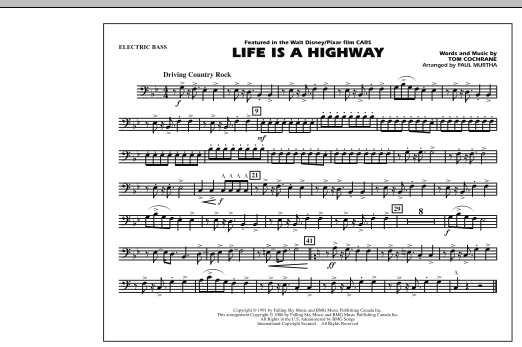 Life Is A Highway – Electric Bass Life Is A Highway – Electric Bass