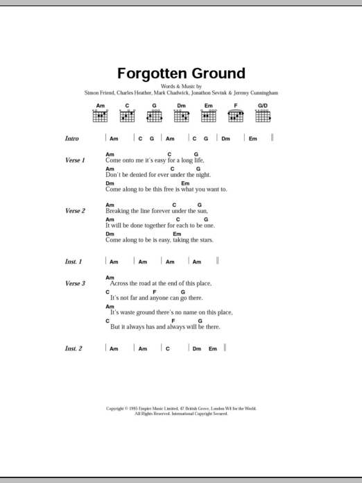 Forgotten Ground Forgotten Ground