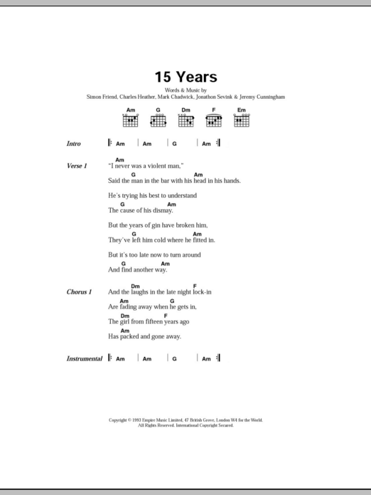 15 Years 15 Years