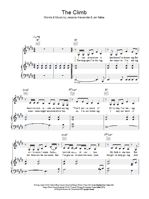 The Climb (from Hannah Montana: The Movie) The Climb (from Hannah Montana: The Movie)