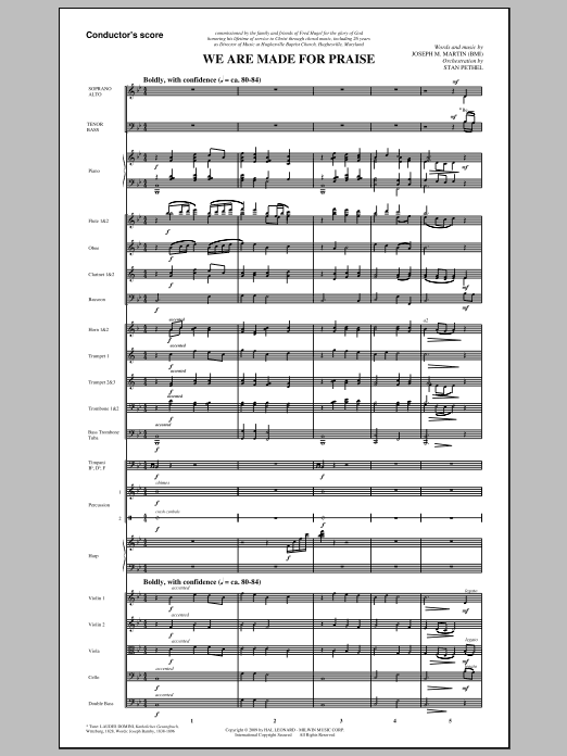 We Are Made For Praise – Full Score We Are Made For Praise – Full Score